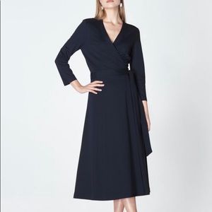 L.K. Bennet Navy “Juno” wrap dress, size 6